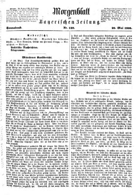 Bayerische Zeitung. Mittag-Ausgabe (Süddeutsche Presse) Samstag 20. Mai 1865