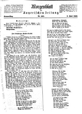 Bayerische Zeitung. Mittag-Ausgabe (Süddeutsche Presse) Donnerstag 8. Juni 1865