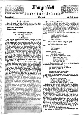 Bayerische Zeitung. Mittag-Ausgabe (Süddeutsche Presse) Samstag 29. Juli 1865