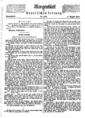 Bayerische Zeitung. Mittag-Ausgabe (Süddeutsche Presse) Samstag 5. August 1865