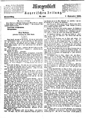 Bayerische Zeitung. Mittag-Ausgabe (Süddeutsche Presse) Donnerstag 7. September 1865