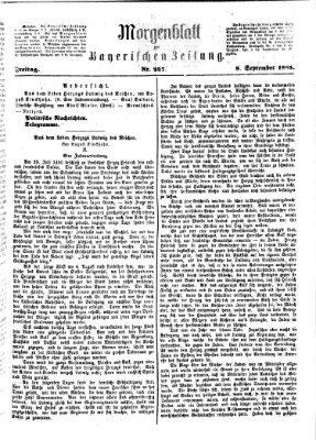 Bayerische Zeitung. Mittag-Ausgabe (Süddeutsche Presse) Freitag 8. September 1865