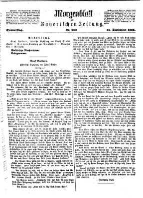 Bayerische Zeitung. Mittag-Ausgabe (Süddeutsche Presse) Donnerstag 14. September 1865