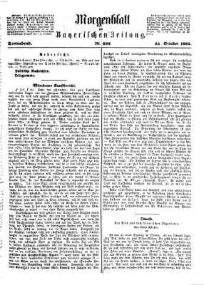 Bayerische Zeitung. Mittag-Ausgabe (Süddeutsche Presse) Samstag 14. Oktober 1865