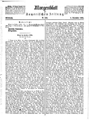 Bayerische Zeitung. Mittag-Ausgabe (Süddeutsche Presse) Mittwoch 6. Dezember 1865