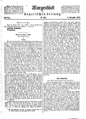 Bayerische Zeitung. Mittag-Ausgabe (Süddeutsche Presse) Freitag 8. Dezember 1865