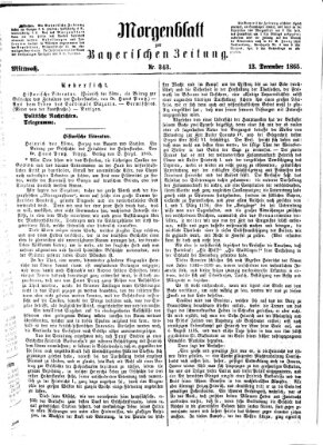 Bayerische Zeitung. Mittag-Ausgabe (Süddeutsche Presse) Mittwoch 13. Dezember 1865