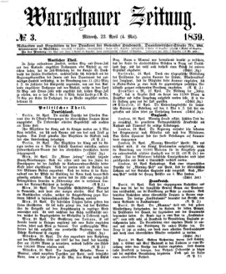 Warschauer Zeitung Mittwoch 4. Mai 1859