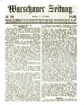 Warschauer Zeitung Montag 23. Mai 1859