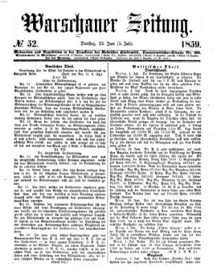 Warschauer Zeitung Dienstag 5. Juli 1859