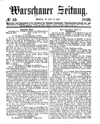 Warschauer Zeitung Mittwoch 6. Juli 1859