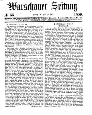 Warschauer Zeitung Freitag 8. Juli 1859