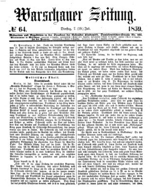 Warschauer Zeitung Dienstag 19. Juli 1859