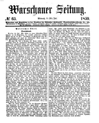 Warschauer Zeitung Mittwoch 20. Juli 1859