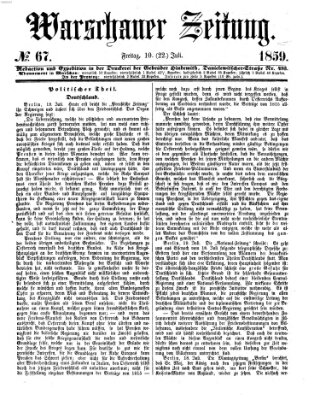 Warschauer Zeitung Freitag 22. Juli 1859