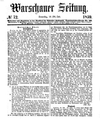 Warschauer Zeitung Donnerstag 28. Juli 1859