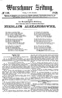 Warschauer Zeitung Dienstag 20. September 1859