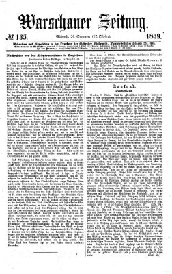 Warschauer Zeitung Mittwoch 12. Oktober 1859