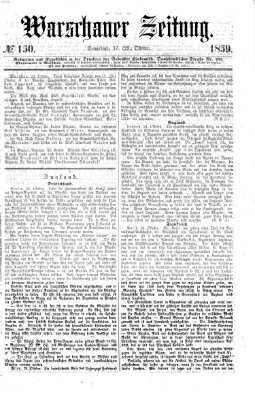 Warschauer Zeitung Samstag 29. Oktober 1859