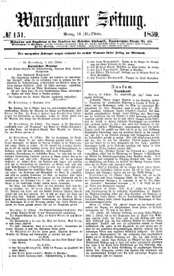 Warschauer Zeitung Montag 31. Oktober 1859