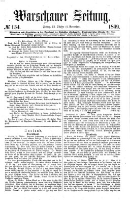 Warschauer Zeitung Freitag 4. November 1859