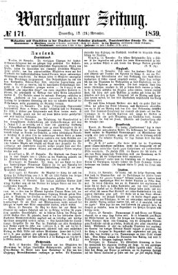 Warschauer Zeitung Donnerstag 24. November 1859