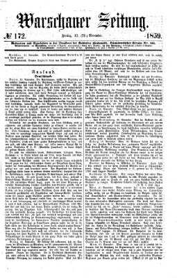 Warschauer Zeitung Freitag 25. November 1859
