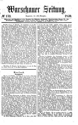 Warschauer Zeitung Samstag 26. November 1859