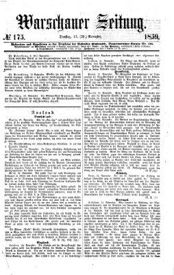 Warschauer Zeitung Dienstag 29. November 1859