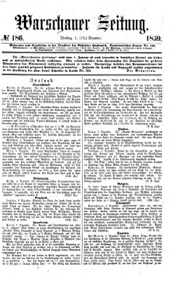 Warschauer Zeitung Dienstag 13. Dezember 1859