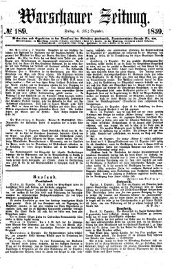 Warschauer Zeitung Freitag 16. Dezember 1859