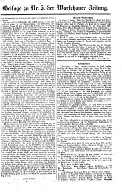 Warschauer Zeitung Samstag 7. Januar 1860