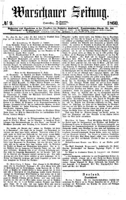 Warschauer Zeitung Donnerstag 12. Januar 1860