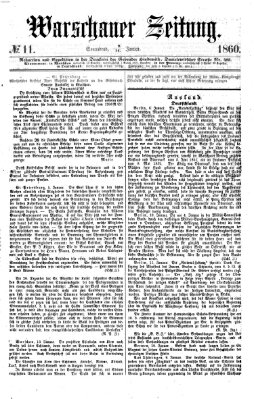 Warschauer Zeitung Samstag 14. Januar 1860