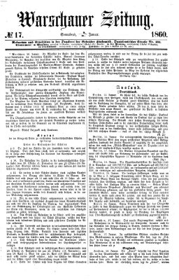 Warschauer Zeitung Samstag 21. Januar 1860