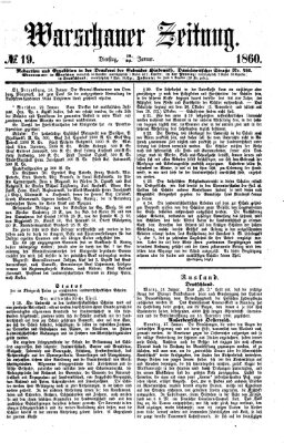 Warschauer Zeitung Dienstag 24. Januar 1860