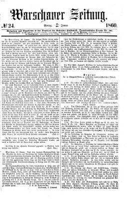 Warschauer Zeitung Montag 30. Januar 1860