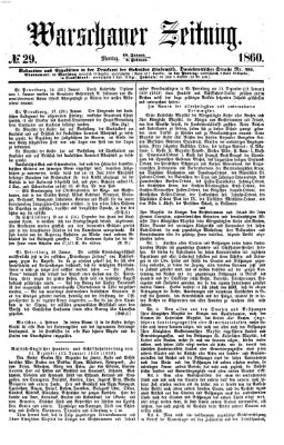 Warschauer Zeitung Montag 6. Februar 1860