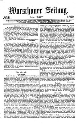 Warschauer Zeitung Freitag 2. März 1860