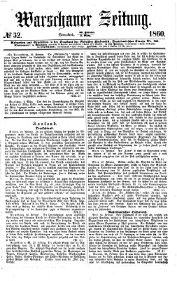 Warschauer Zeitung Samstag 3. März 1860