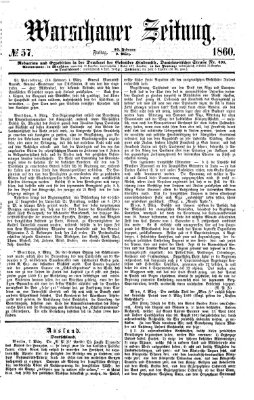 Warschauer Zeitung Freitag 9. März 1860