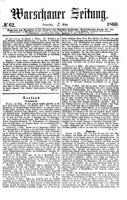 Warschauer Zeitung Donnerstag 15. März 1860