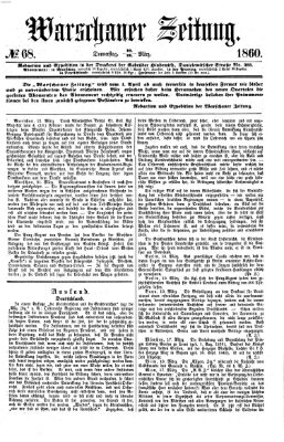 Warschauer Zeitung Donnerstag 22. März 1860