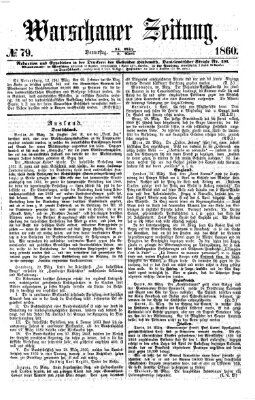 Warschauer Zeitung Donnerstag 5. April 1860