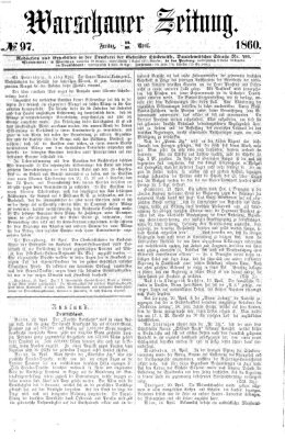 Warschauer Zeitung Freitag 27. April 1860