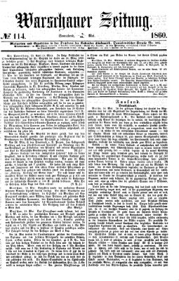 Warschauer Zeitung Samstag 19. Mai 1860