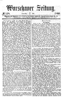 Warschauer Zeitung Donnerstag 24. Mai 1860