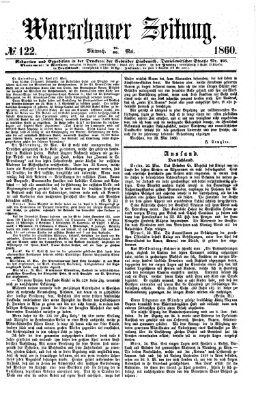 Warschauer Zeitung Mittwoch 30. Mai 1860