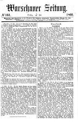 Warschauer Zeitung Dienstag 17. Juli 1860