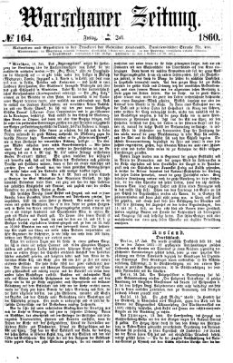 Warschauer Zeitung Freitag 20. Juli 1860